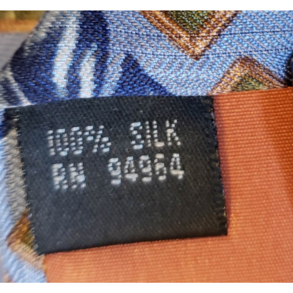 Tropicals By Tango Men's Blur Silk Beach Palm Trees Summer Waves Necktie Tie - Picture 4 of 7